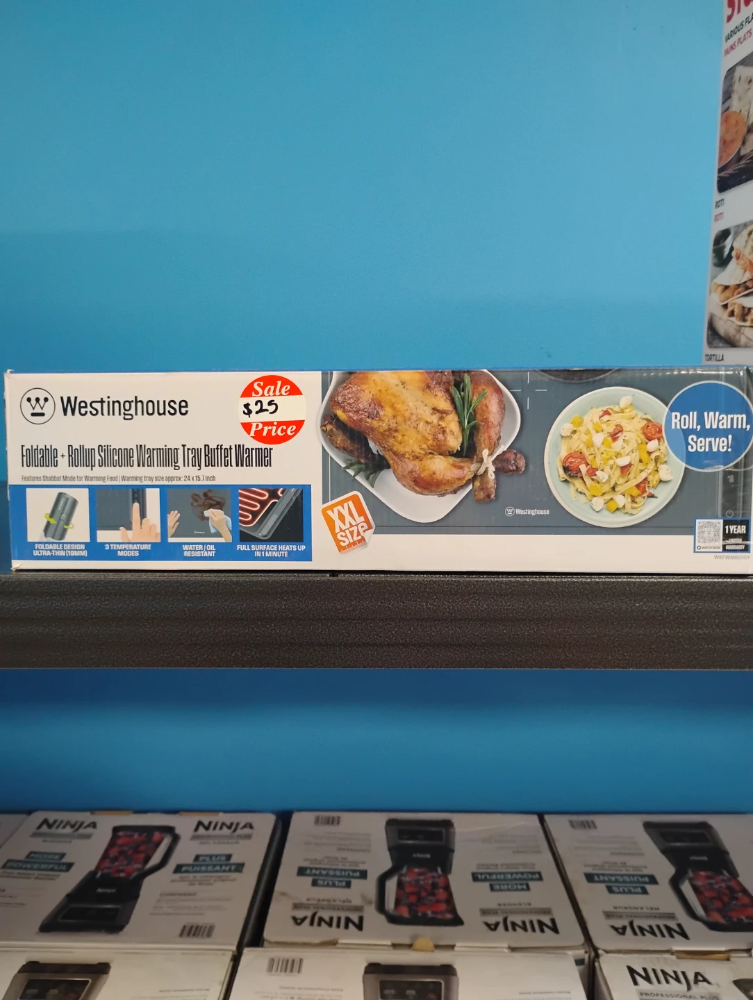Westinghouse Foldable Silicone Warming Tray Buffet Warmer