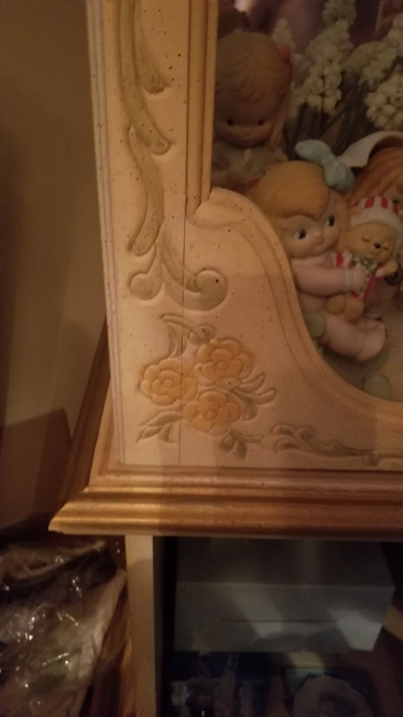 Vintage Curio Cabinet Display Shelf - photo 2