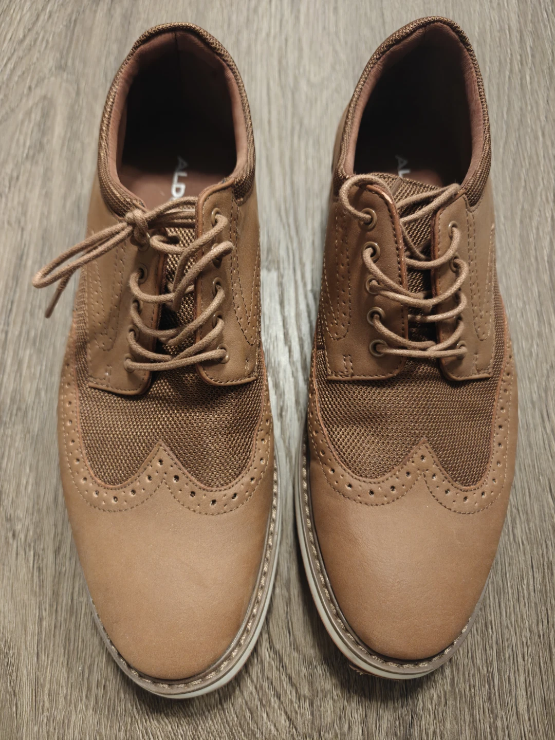 ALDO Men's Brown Wingtip Shoes US 8 UK 41 - photo 2