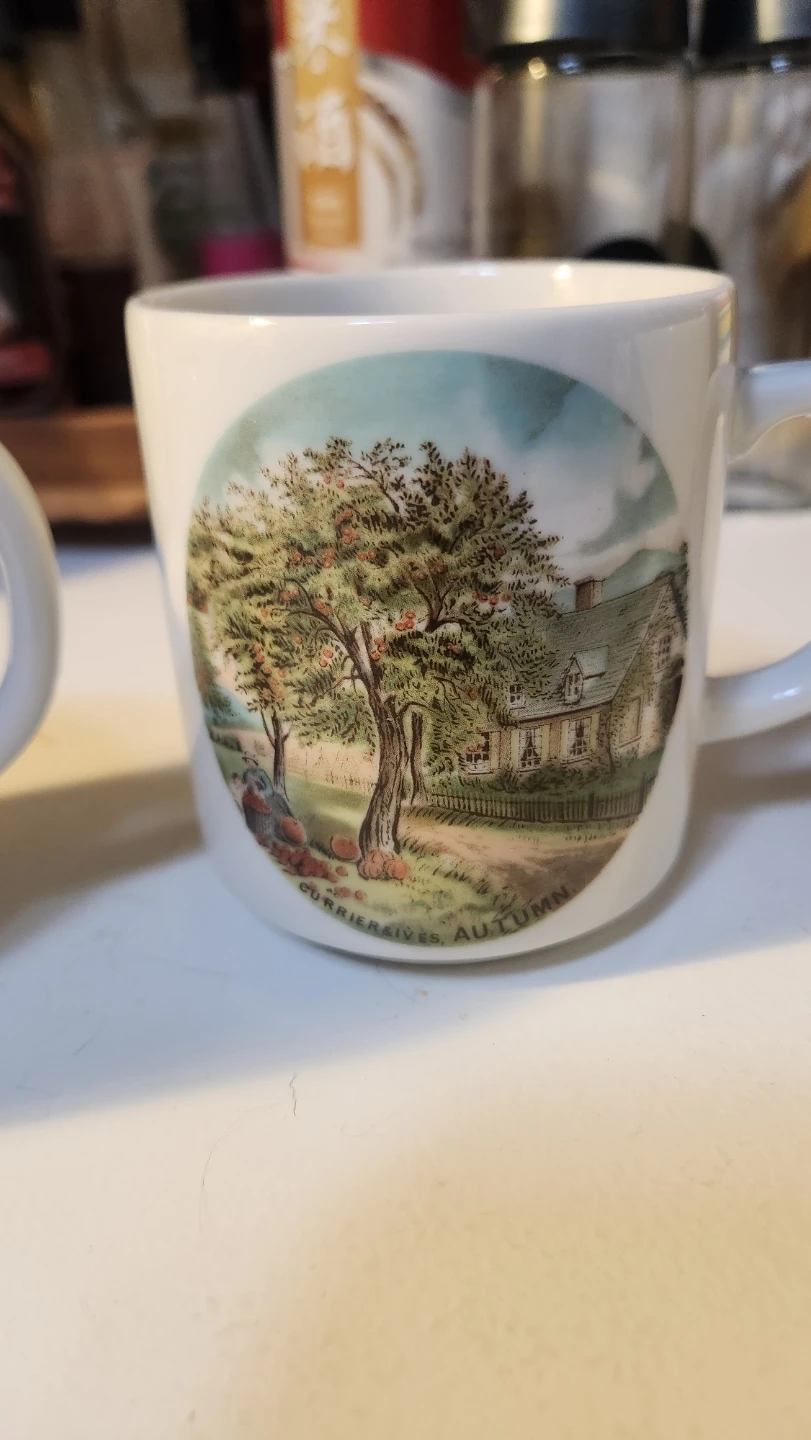 Currier & Ives "The Seasons" Mugs - Set of 4 - photo 5