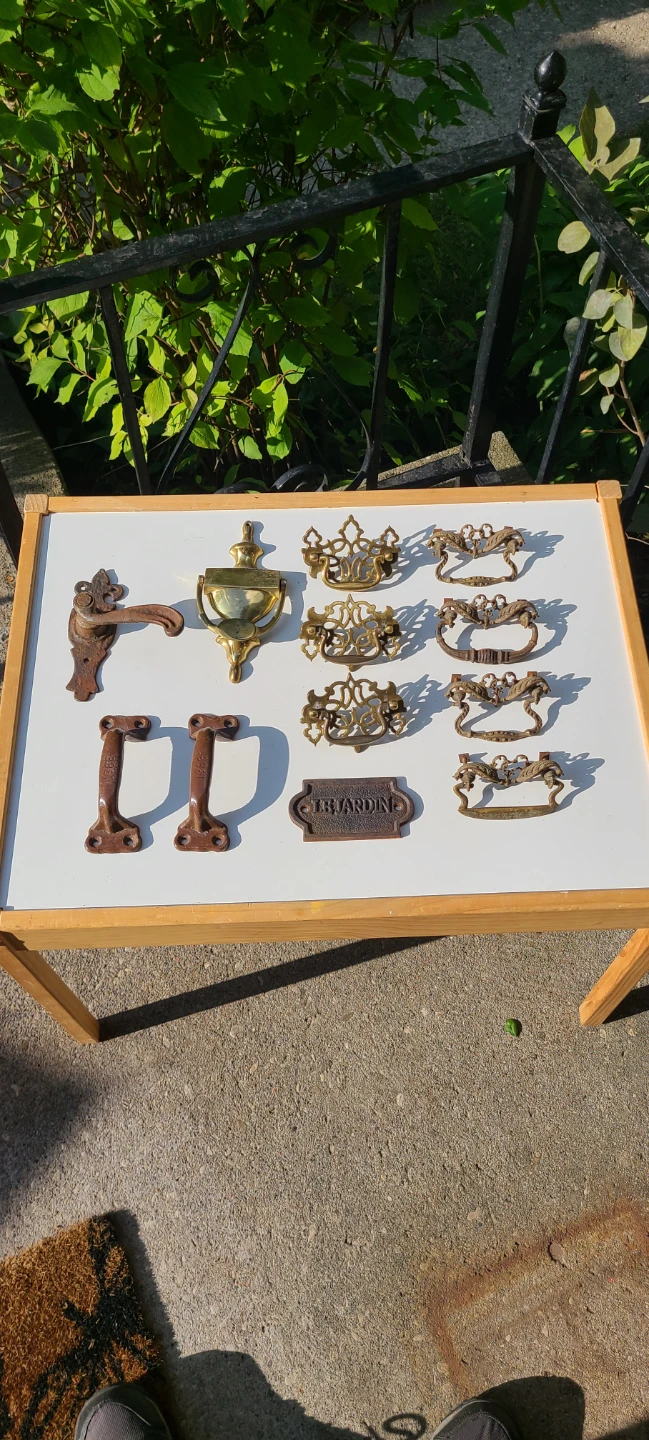 $10 & $5 EACH Antique & Vintage Metal Items, Door, Pulls, etc.