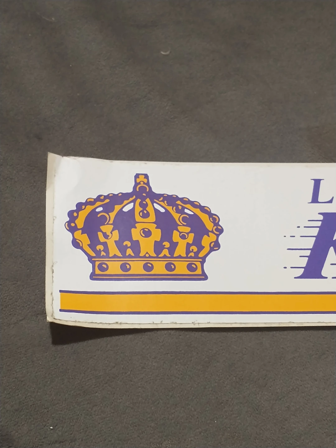 1980s Los Angeles Kings Sticker retro purple and gold colours - photo 2
