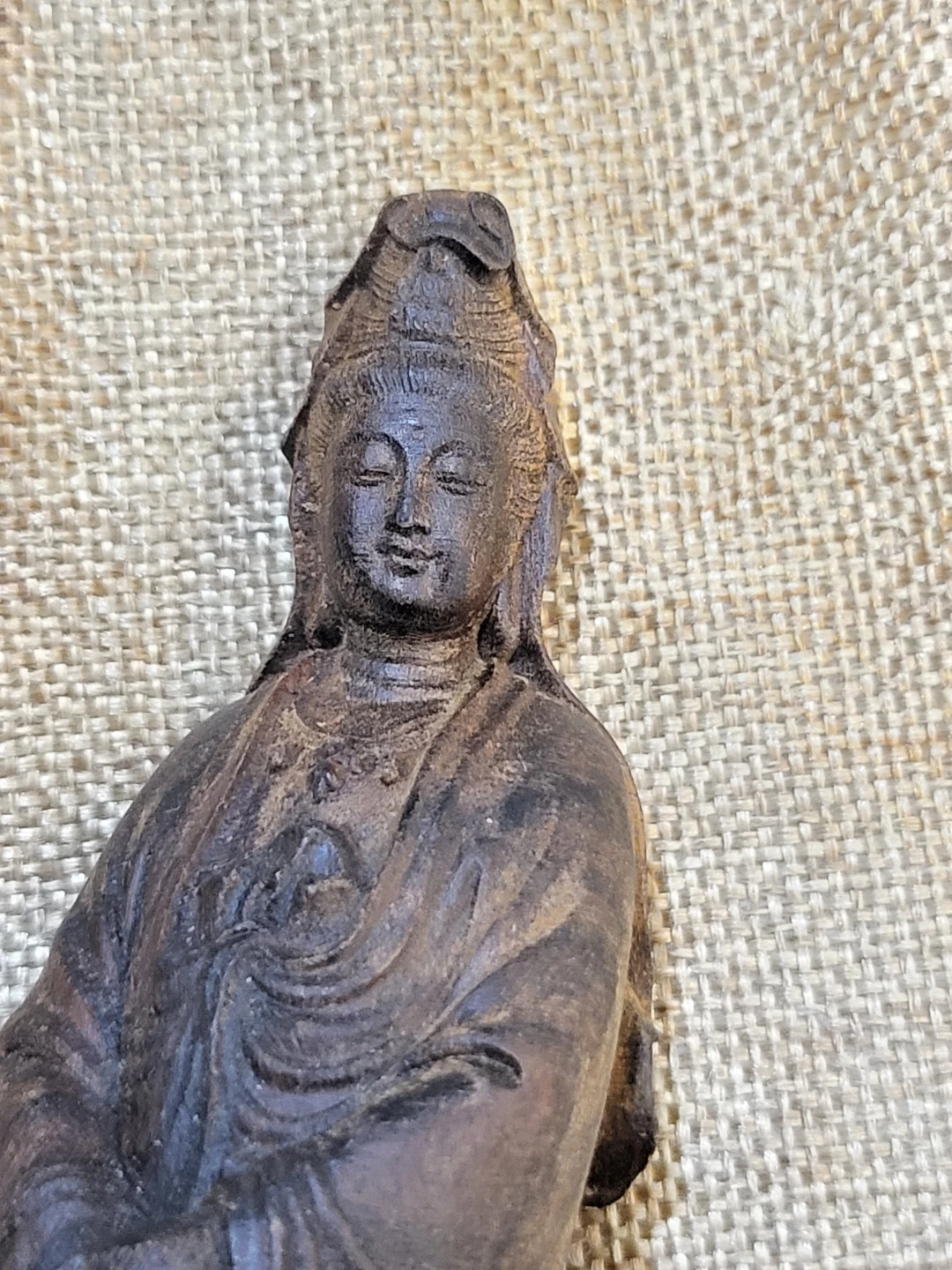Handmade 12cm Indonesian agarwood carving - photo 3