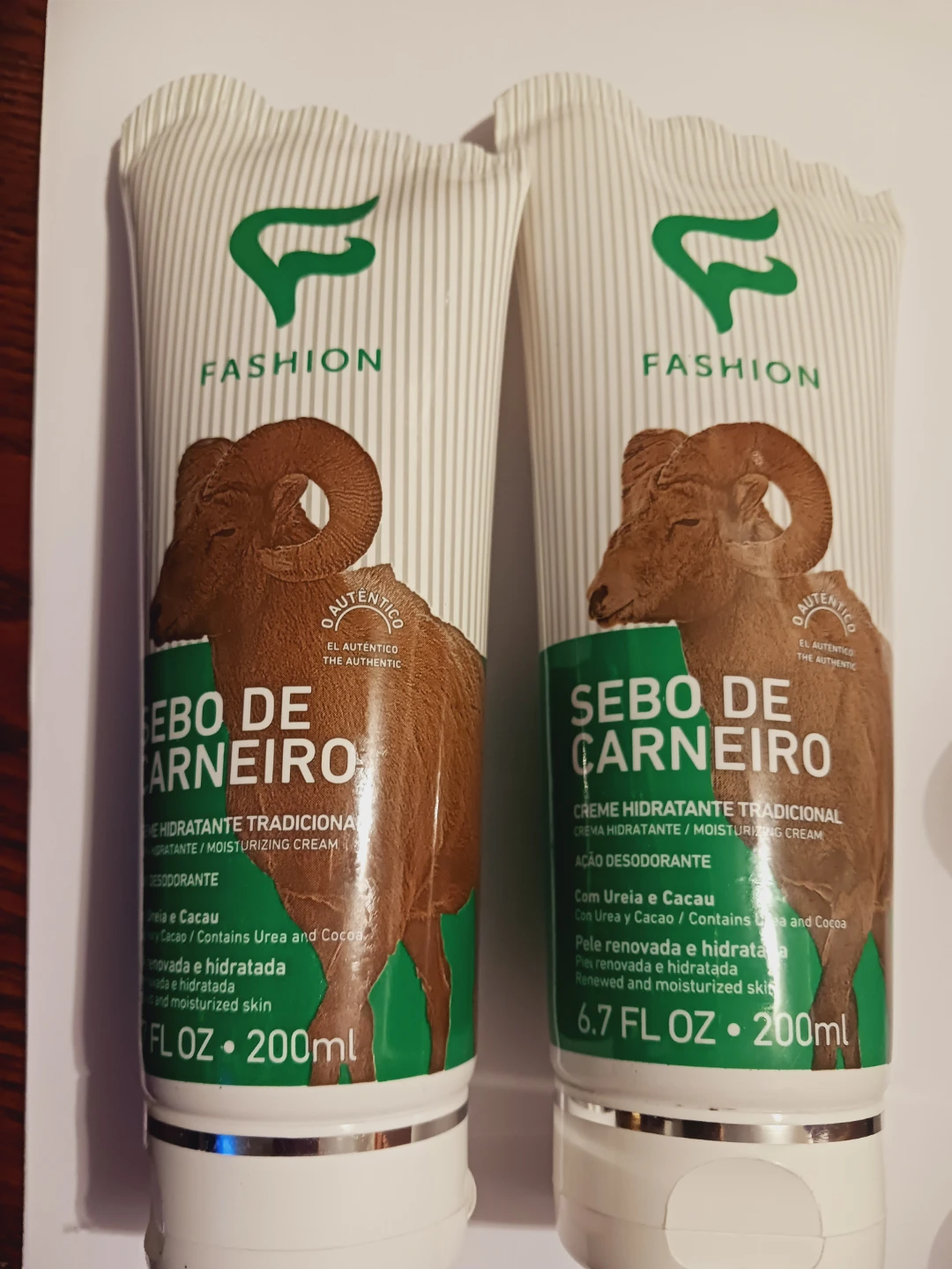 New!! 2× Sebo de Carneiro Moisturizing Creams- 200ml - photo 3