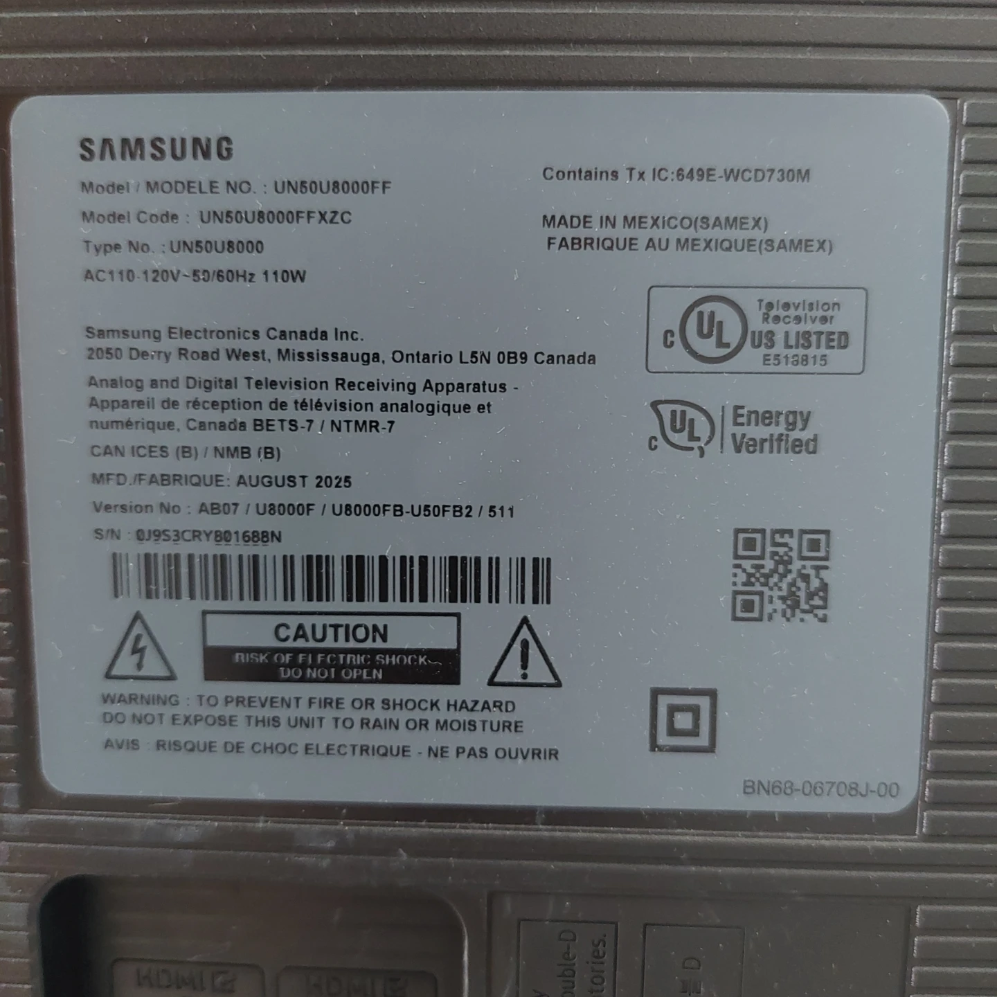 50 Inches Samsung Smart TV  U8000F Crystal UHD 4K - photo 3