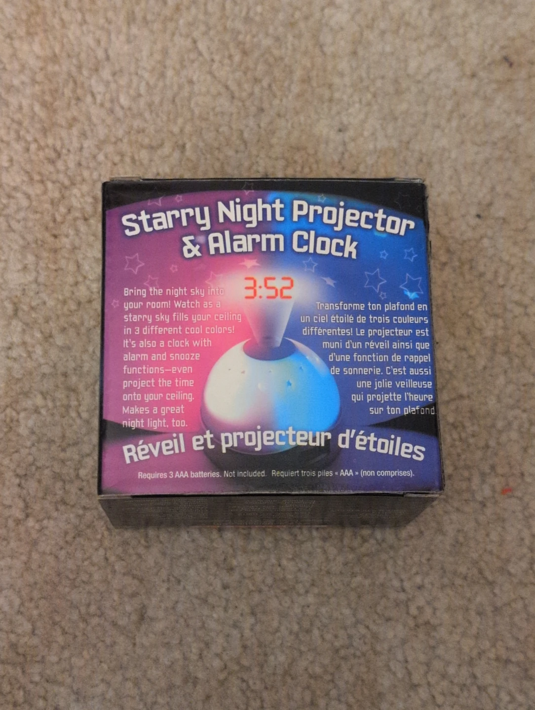 Starry Night Projector & Alarm Clock