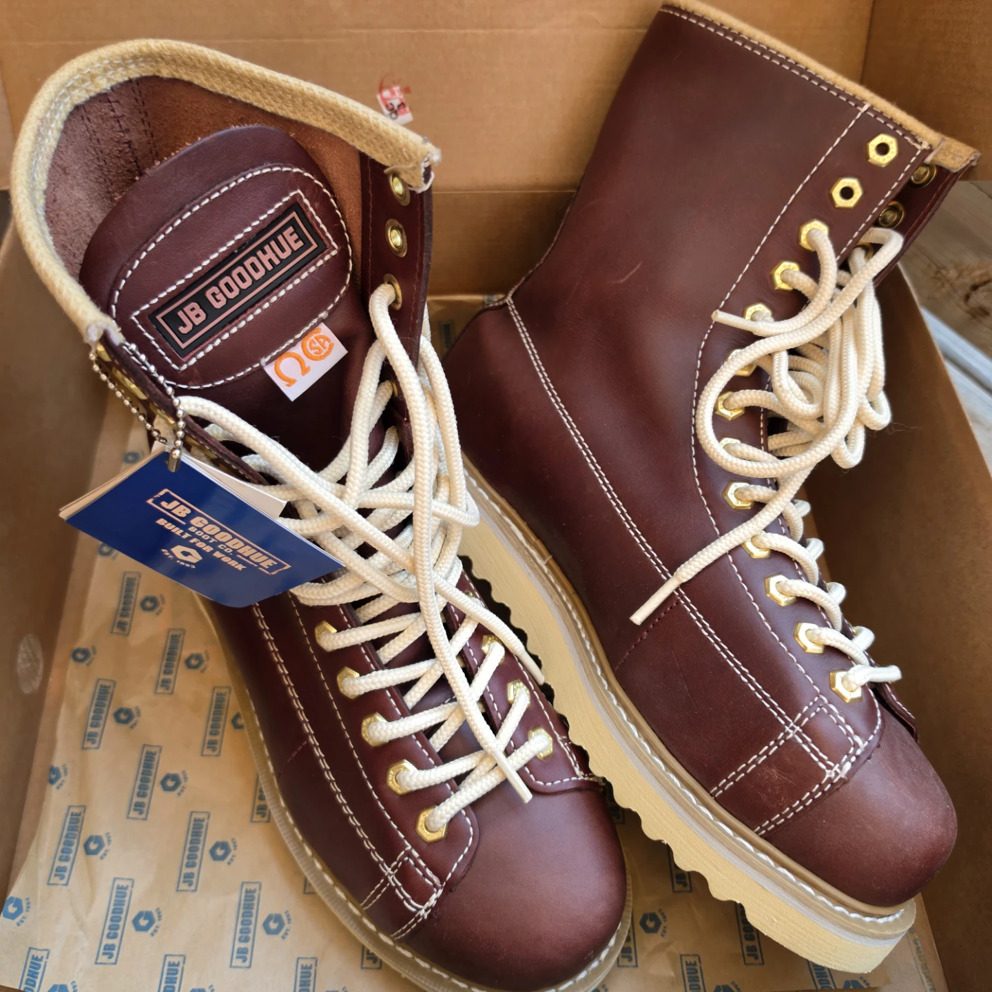 NEW! JB Goodhue Ironworker Rigger Boots - Size 8.5