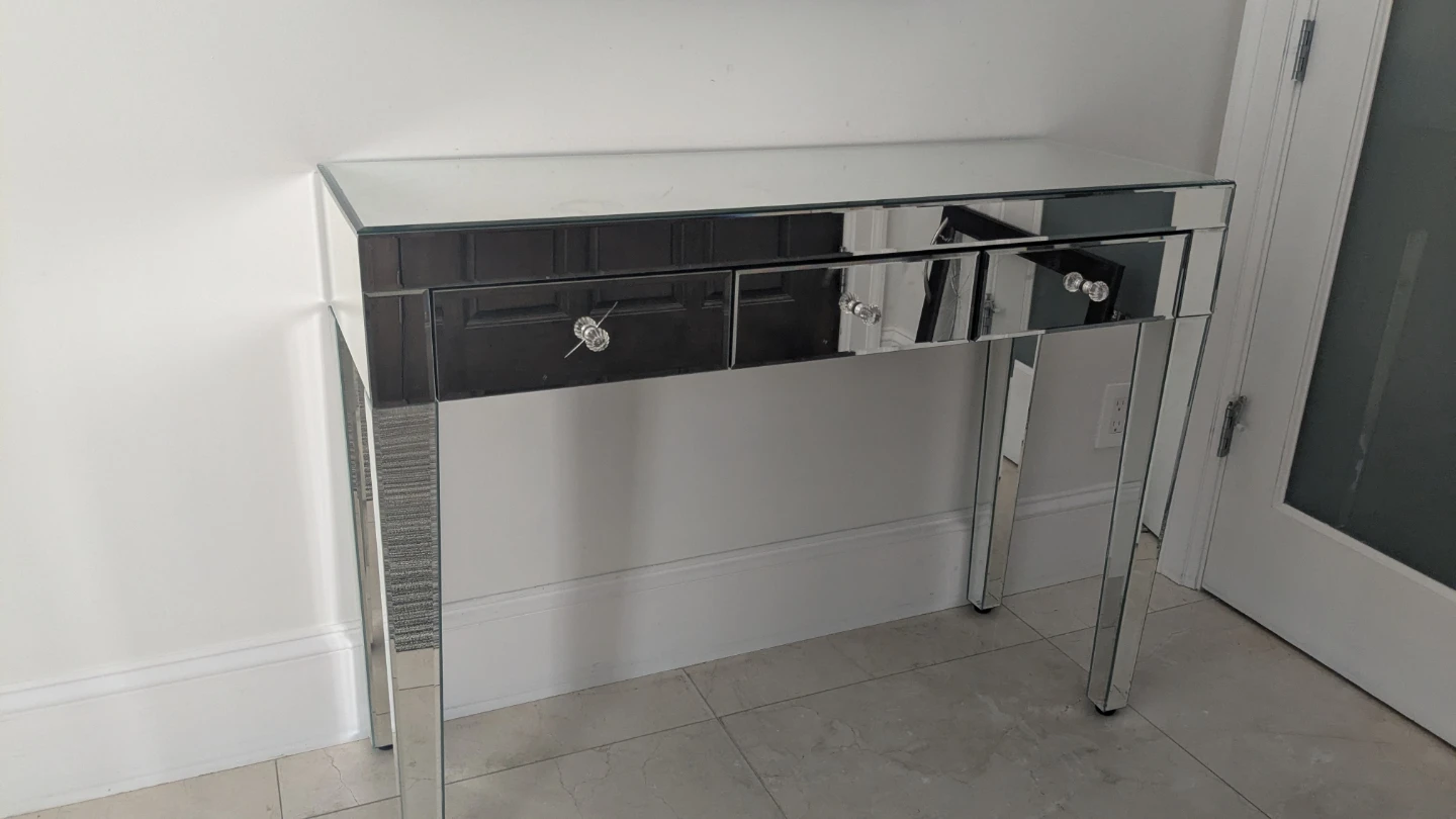 Mirrored Console Table with Drawers - photo 2