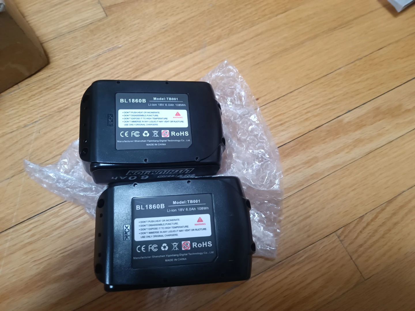 2x 18V Li-ion 6.0Ah Batteries - photo 3