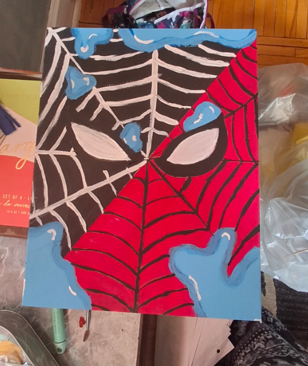 Spiderman Inspired Canvas Art - photo 3