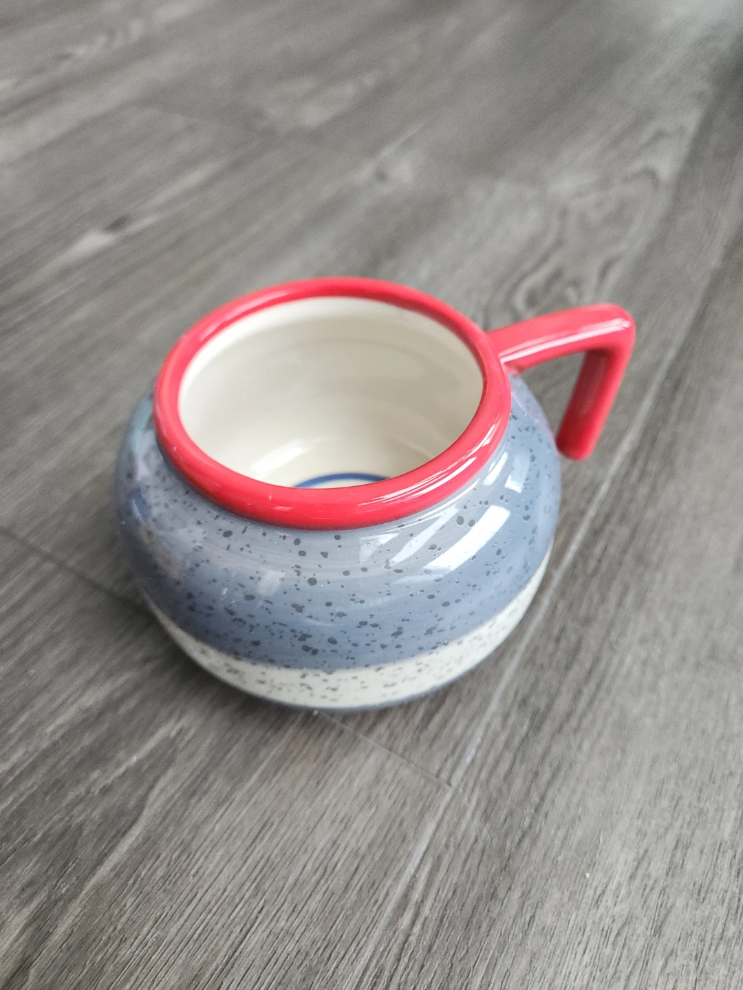 "Honey We Shrunk the Curling Mug" Hand-Painted Ceramic Mug