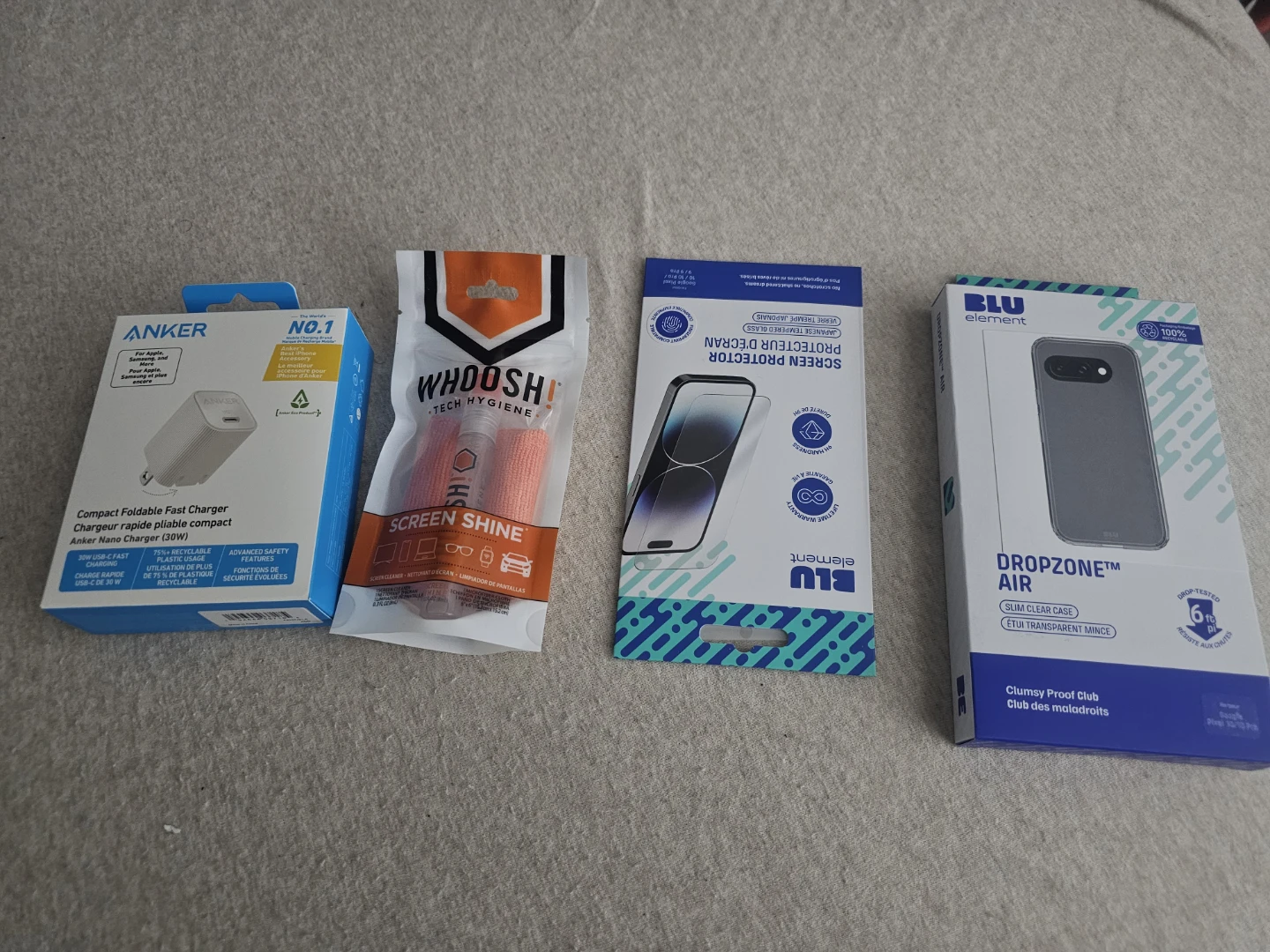 Anker Fast Charger, Screen Protector & Phone Case Bundle - photo 2