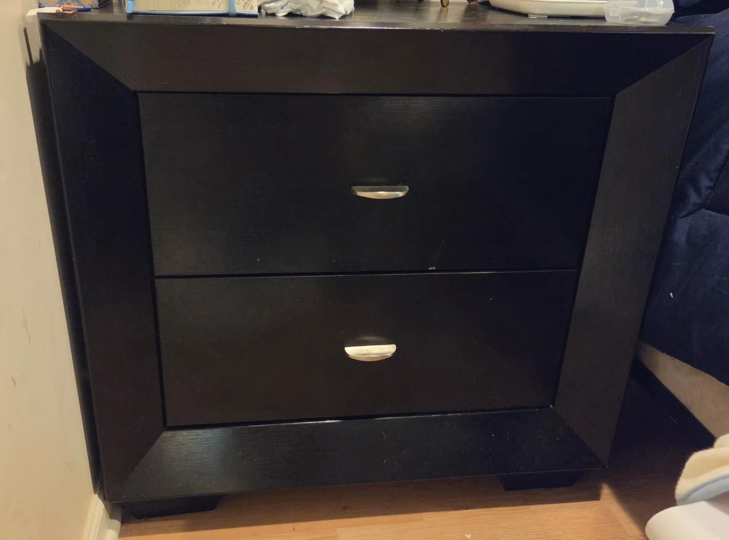 Dark Brown 6-Drawer Dresser and Nightstand Set