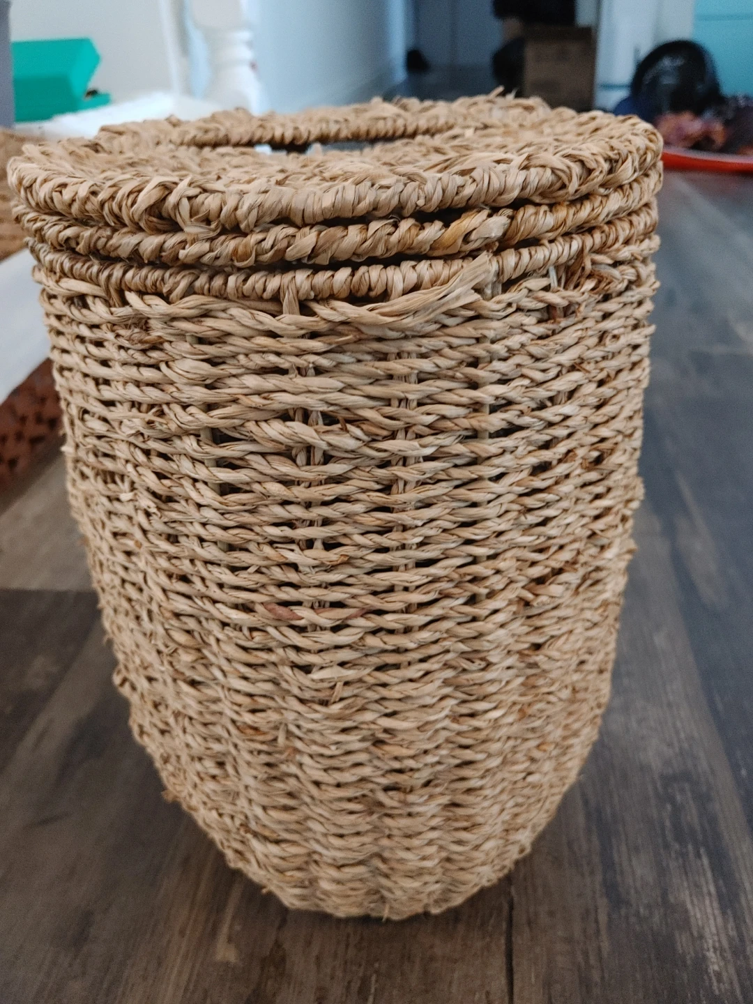 Woven Storage Basket with Lid