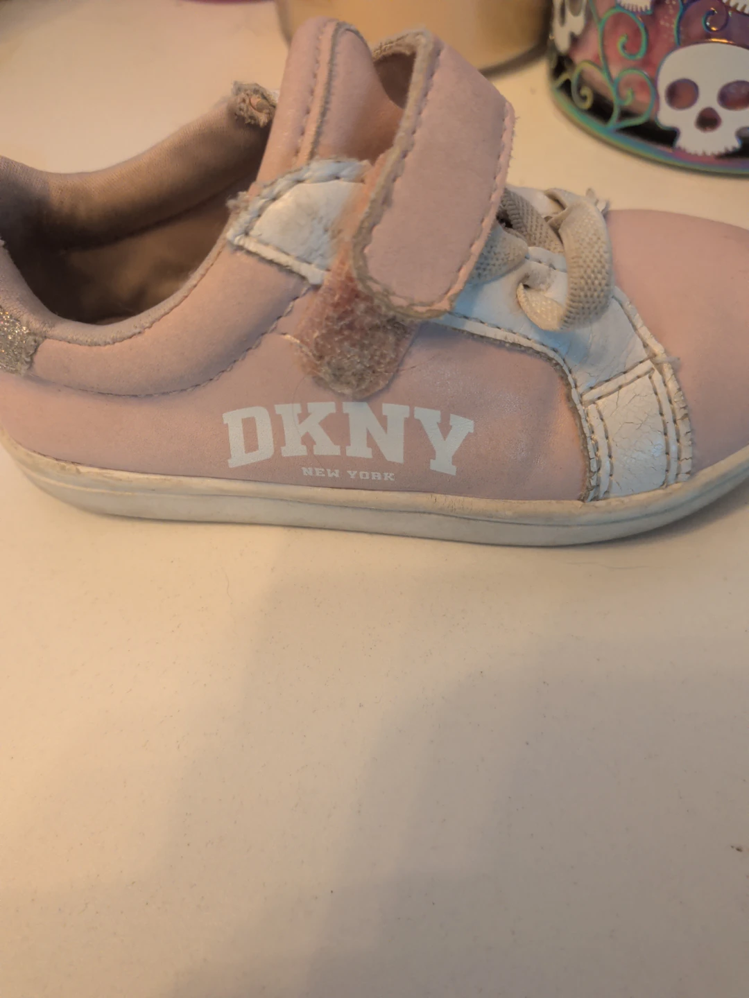 DKNY pink toddler sneakers