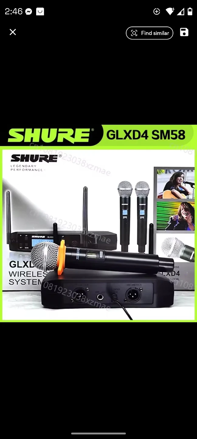 Shure GLXD4 SM58 Wireless Microphone System - photo 3