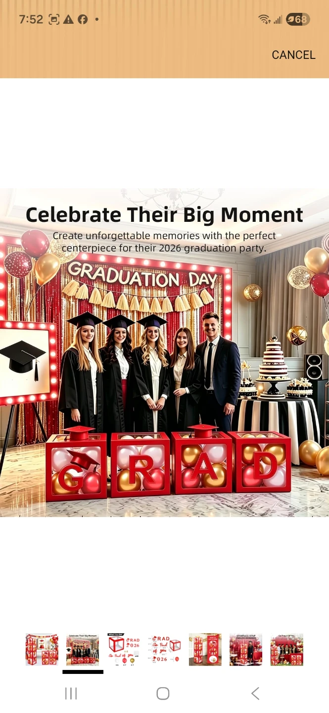 Graduation Decor Boxes with balloons - photo 2
