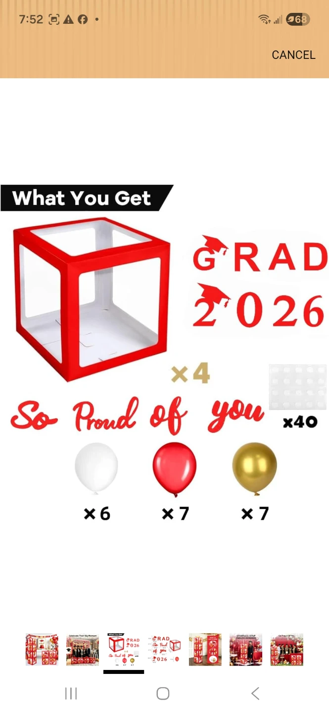 Graduation Decor Boxes with balloons - photo 3