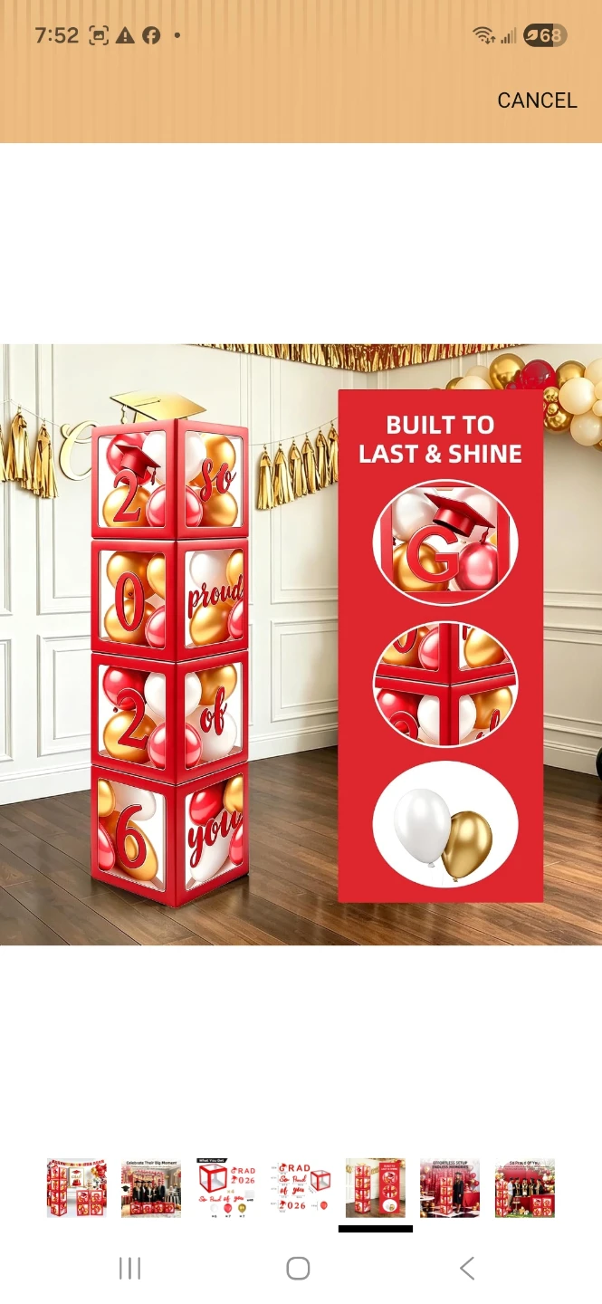 Graduation Decor Boxes with balloons - photo 5