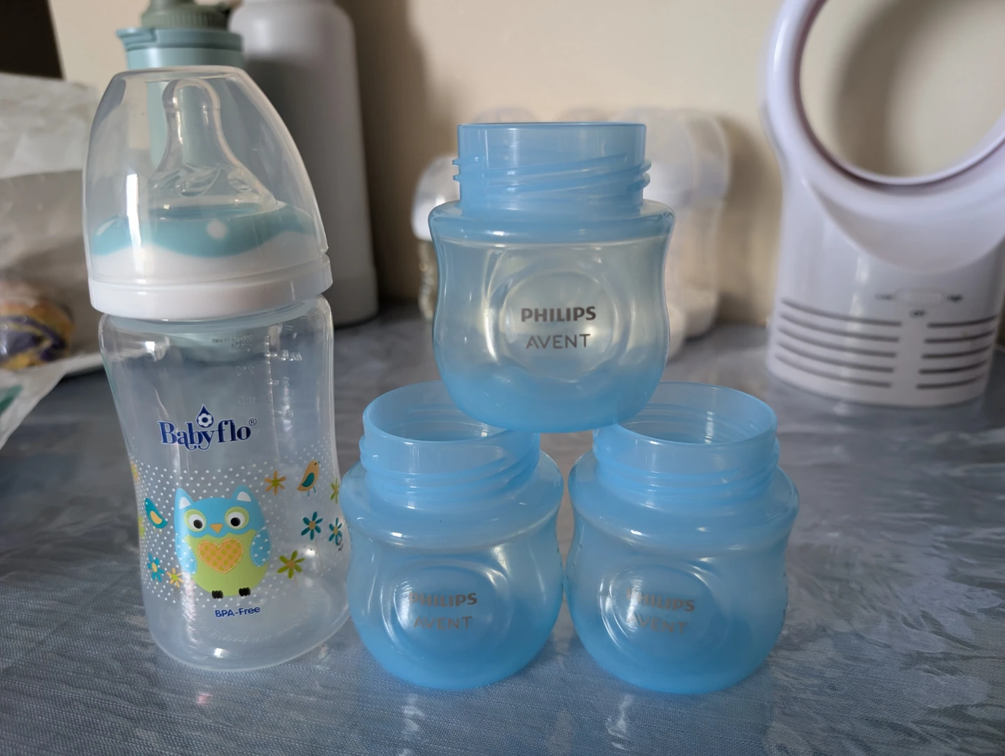 Babyflo and Philips Avent Baby Bottles