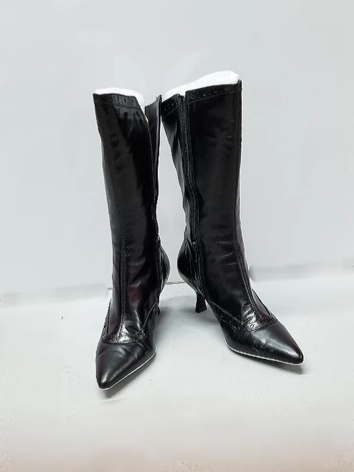 NEW Women's Kenneth Cole Black Leather Knee-High Boots