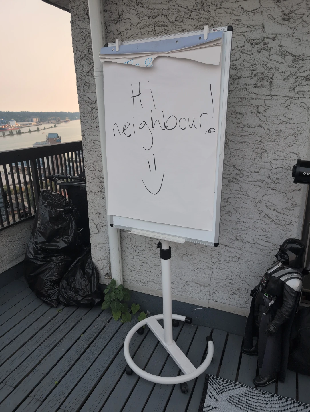 White Flip Chart Easel with Wheels