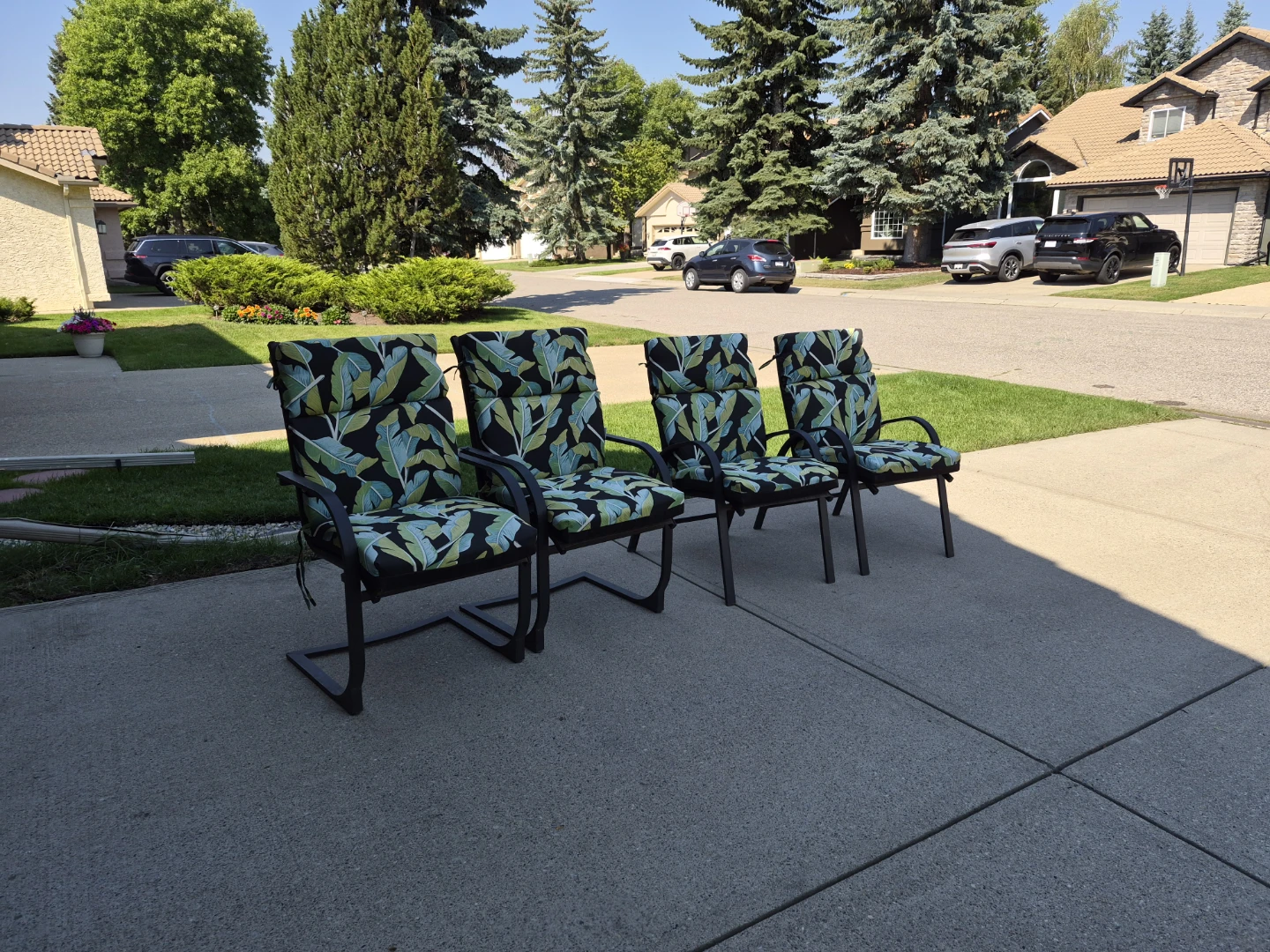 Lawn chairs 4 with cushions - photo 3