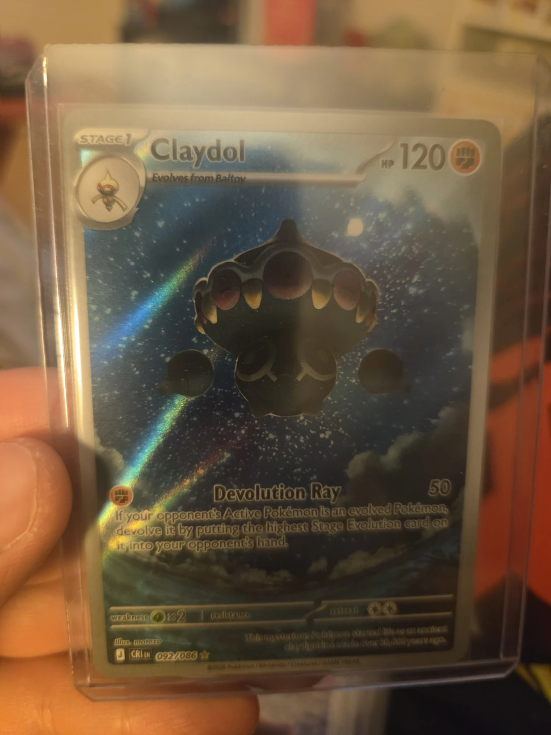 Pokemon Claydol Card 092/086