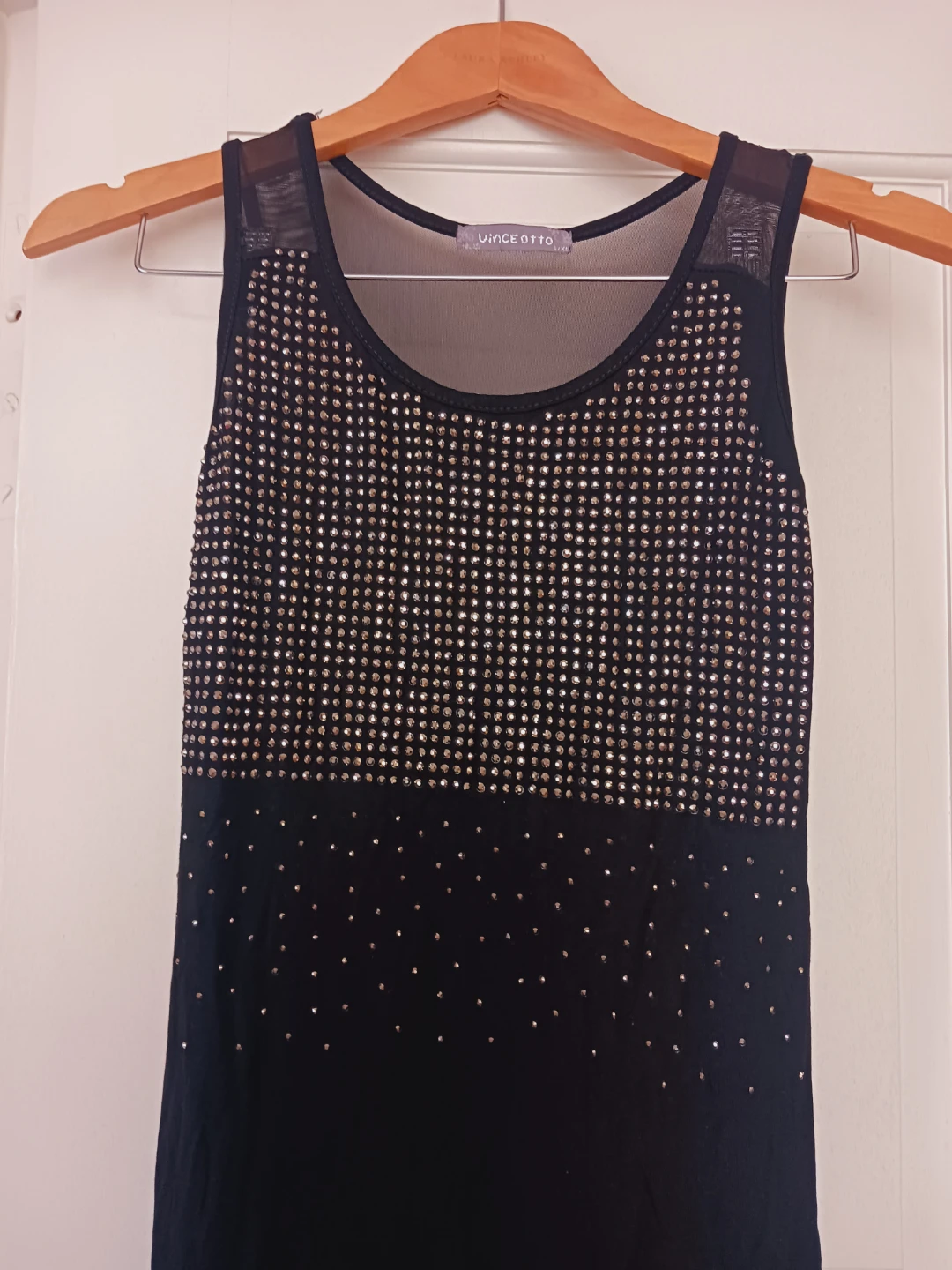 Vince Otto black studded tank top/ mini dress.size S. - photo 3