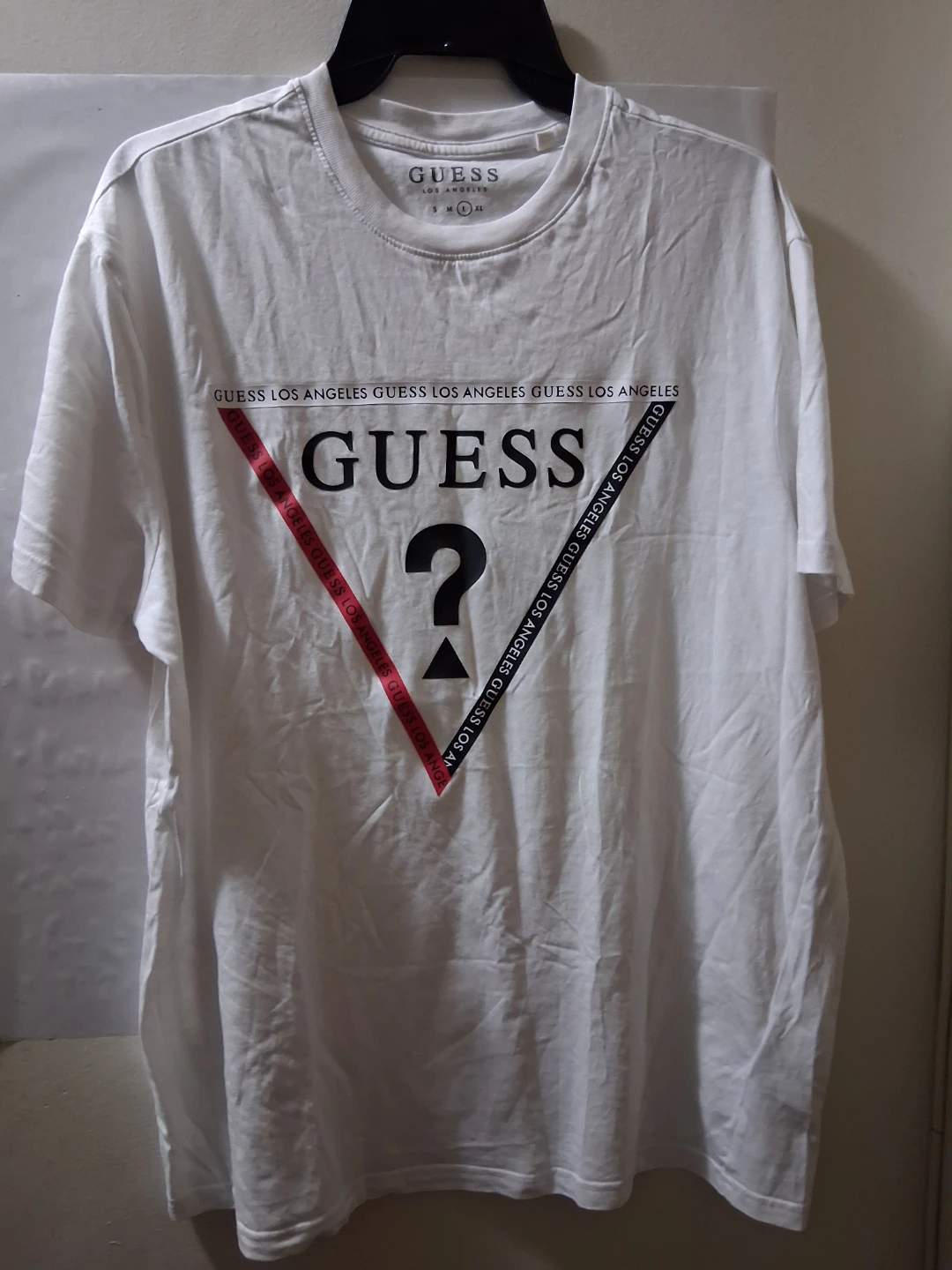 GUESS T-Shirt - White Size L