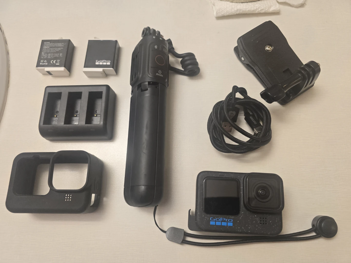 Gopro Hero 12 Black, Volta Grip, Batteries