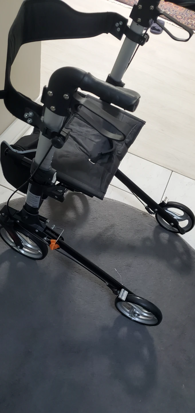 Rolling Walker with Seat and Basket