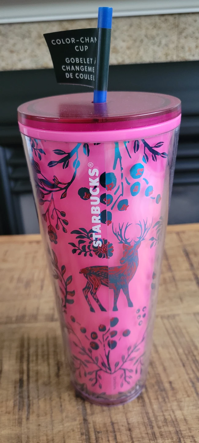 Starbucks Color Changing Tumbler Cup with Straw