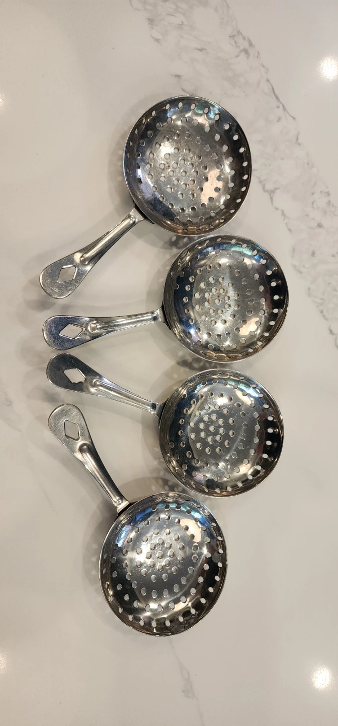 Set of 4  Metal Bar Strainers