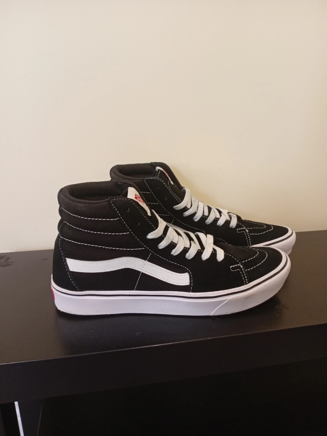 Vans SK8-Hi Black White High Top Sneakers - photo 2