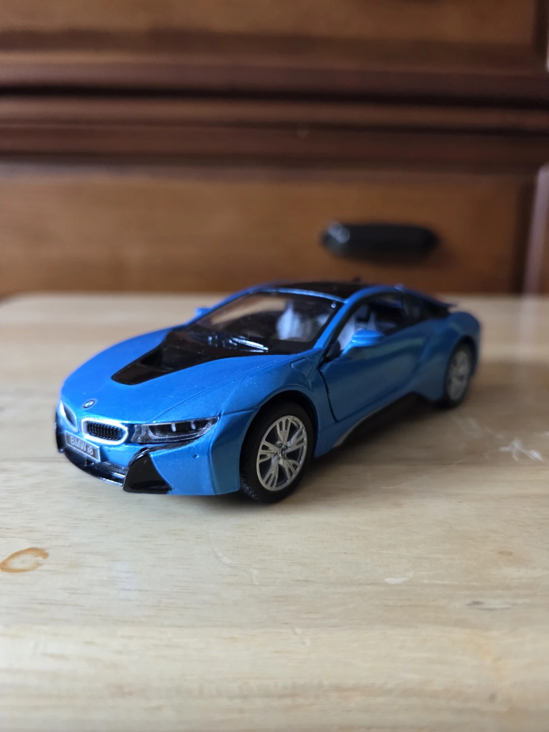 Blue BMW i8 Scale 1/36 Toy Car - photo 2