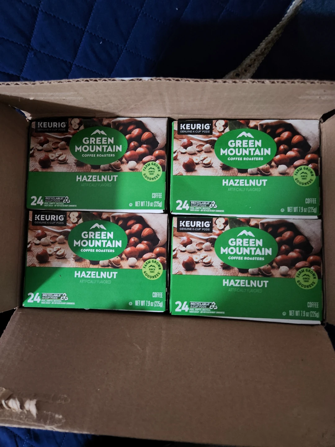 Green Mountain Hazelnut Coffee K-Cups (4 Boxes of 24)