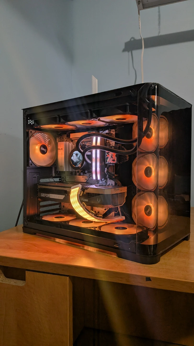 Rtx 5080 Ryzen 7 9800x3d gaming pc!