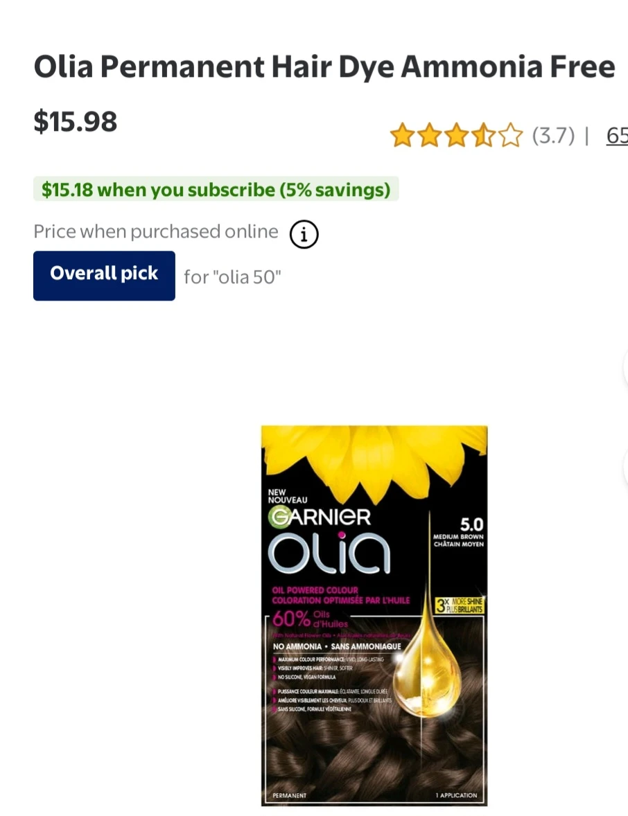 Garnier Olia 5.0 Medium Brown Permanent Hair Dye - photo 2