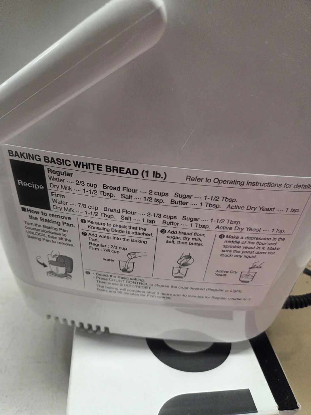 Zojirushi BB-HAC10 Bread Maker - photo 5