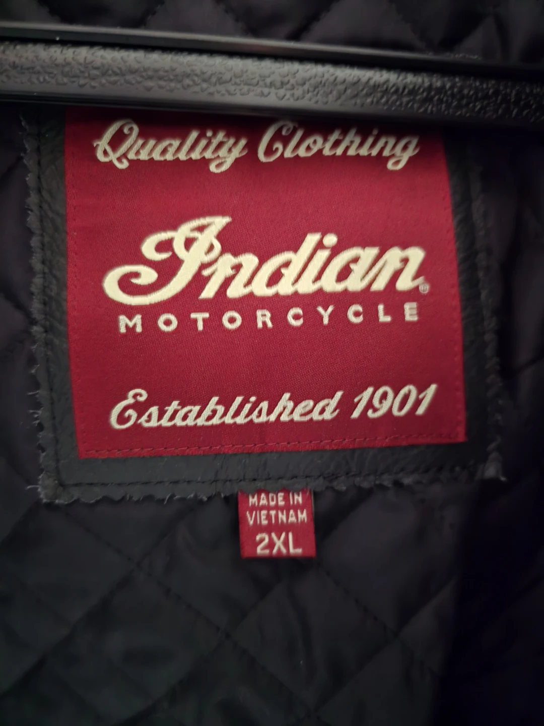 Indian Motorcycle Black Leather Riding Jacket - photo 2