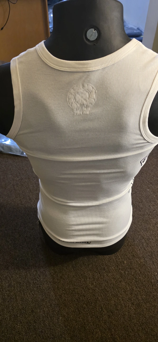 Chrome Hearts White Ribbed Tank Top - photo 3