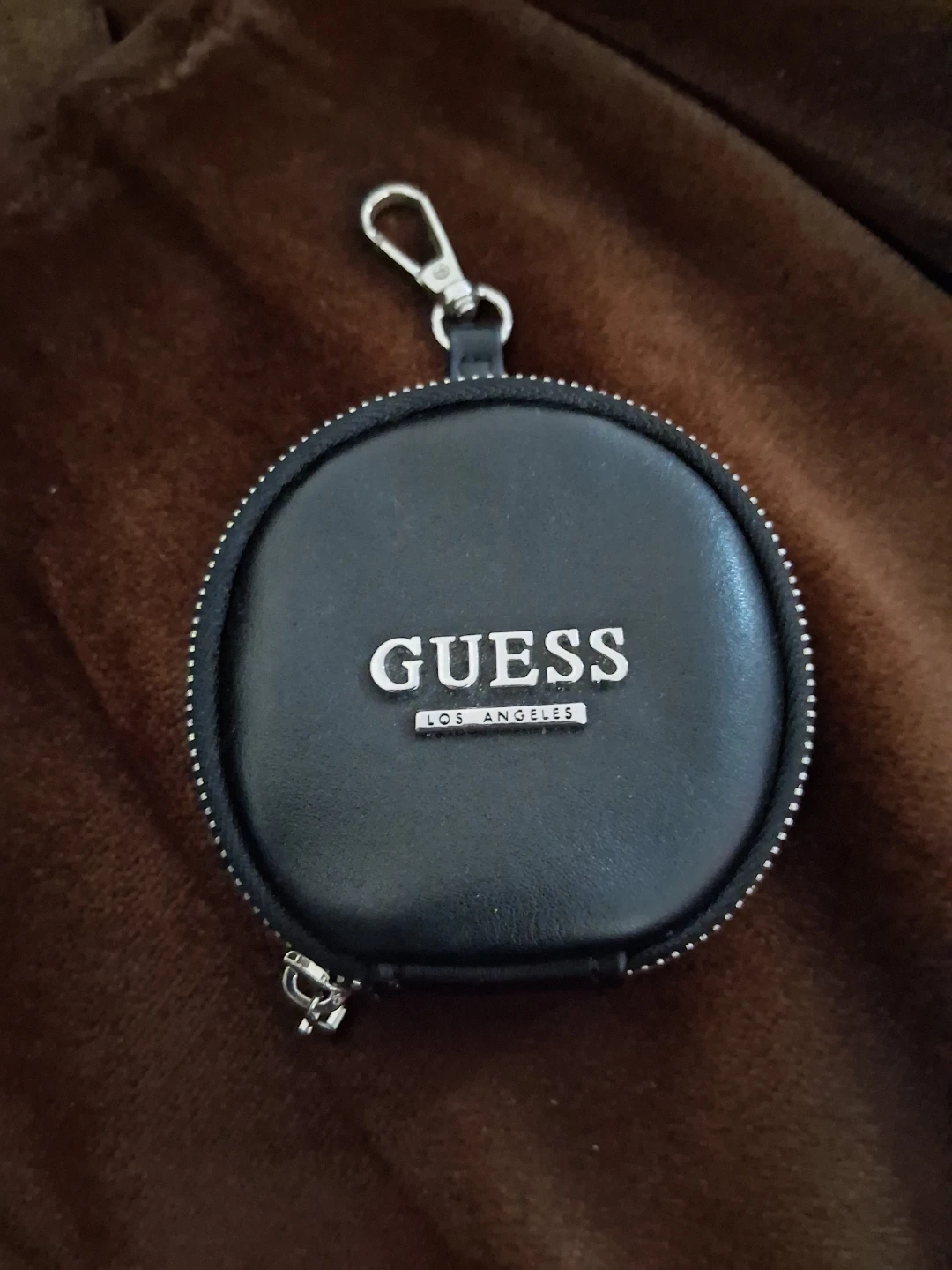 Guess Black  Pouch Keychain