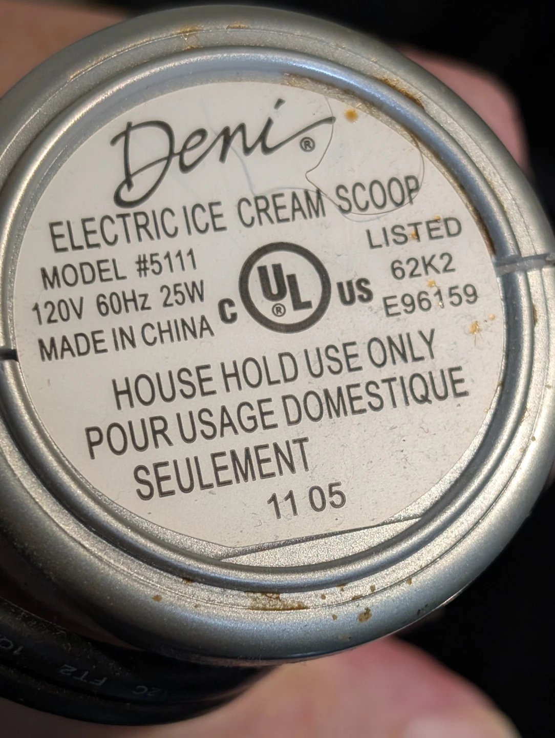 Vintage Deni Electric Ice Cream Scoop Model #5111 - photo 2