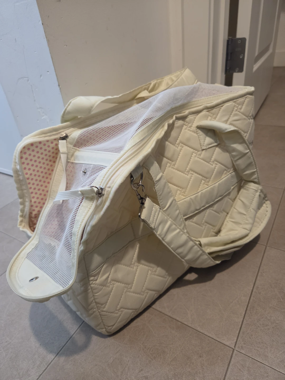 Quilted Pet Carrier Bag