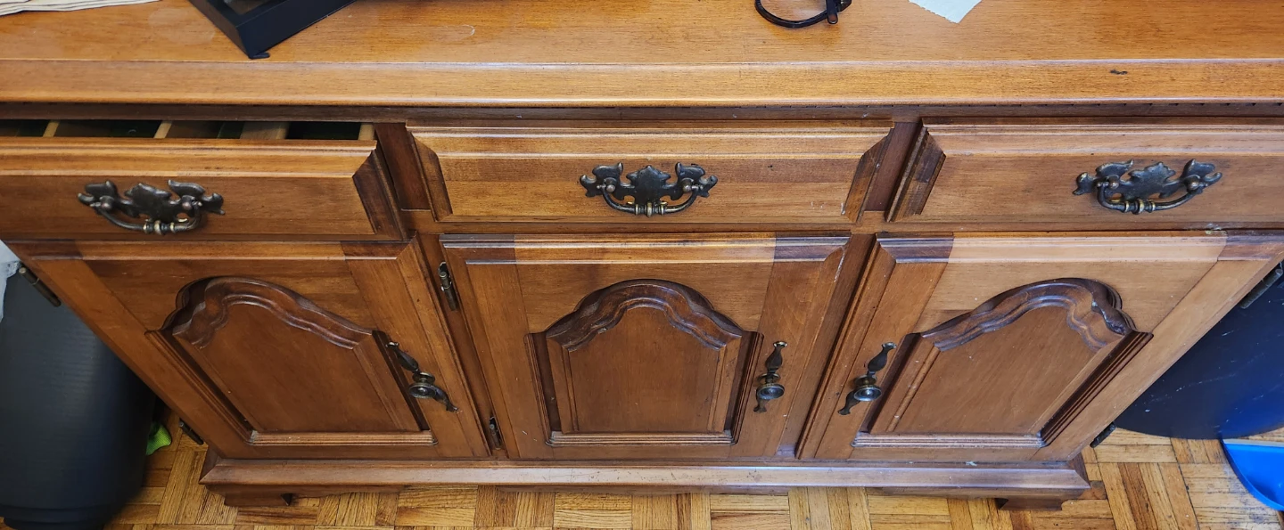 Wooden Buffet/Sideboard with Drawers and Doors - photo 4