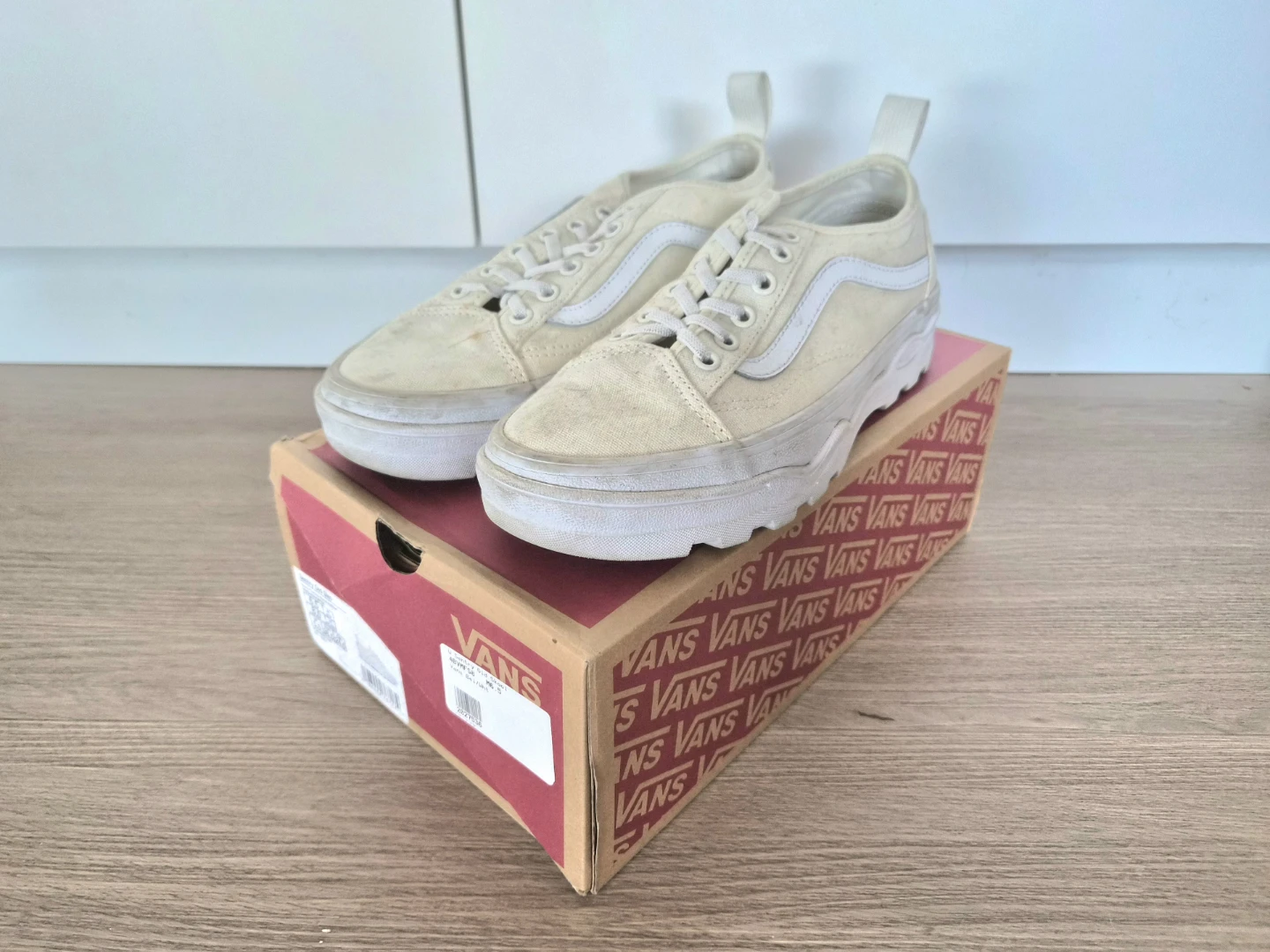 Vans Sentry Old Skool Shoes (Heavy Canvas Marshmallow) - US 8