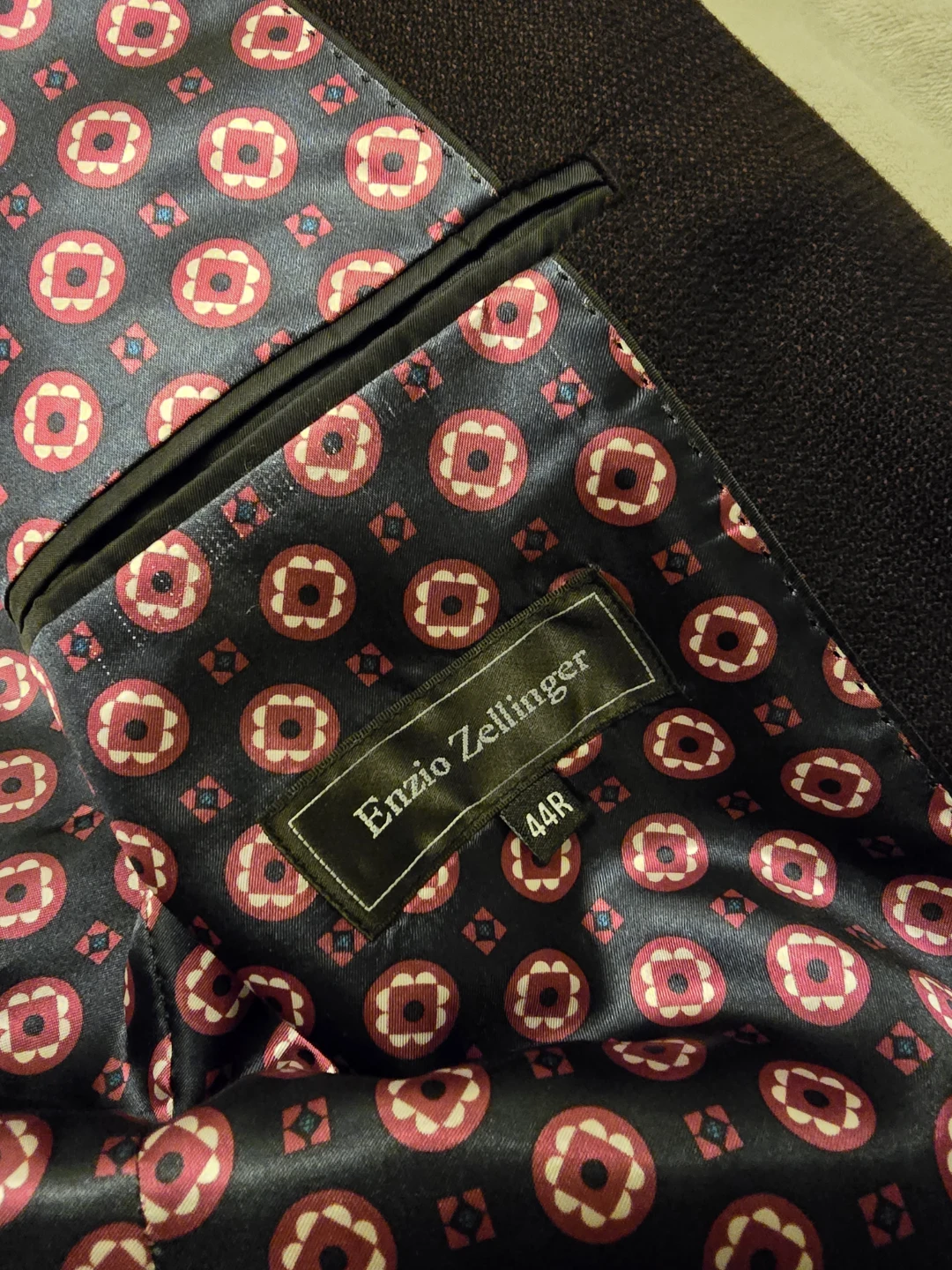 Enzio Zellinger Men's Suit Jacket 44R - photo 3