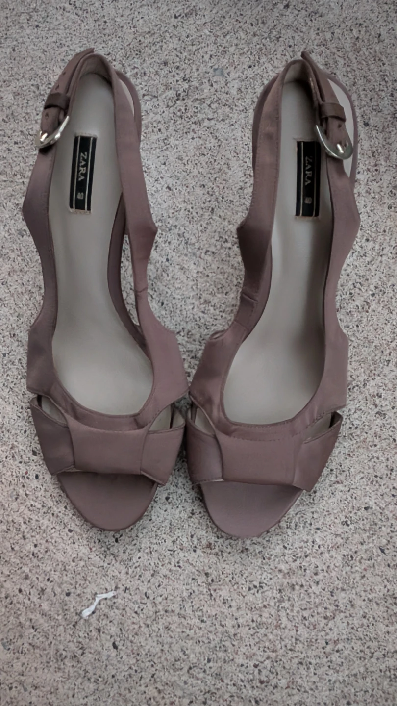 ZARA Women's Slingback Heels - Size 40
