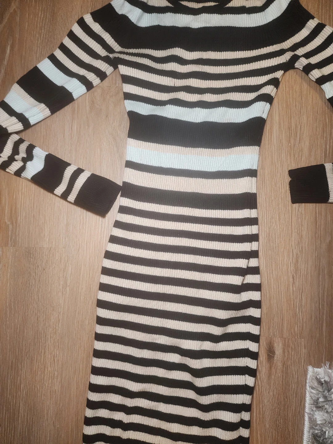 Revamped Striped Sweater Dress Size M